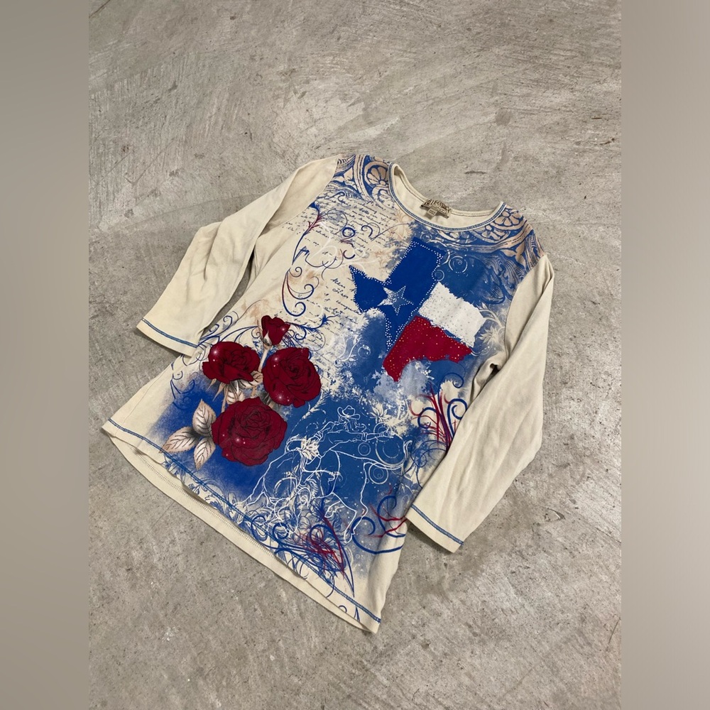 Blue Canyon Texas Rhinestone Blouse